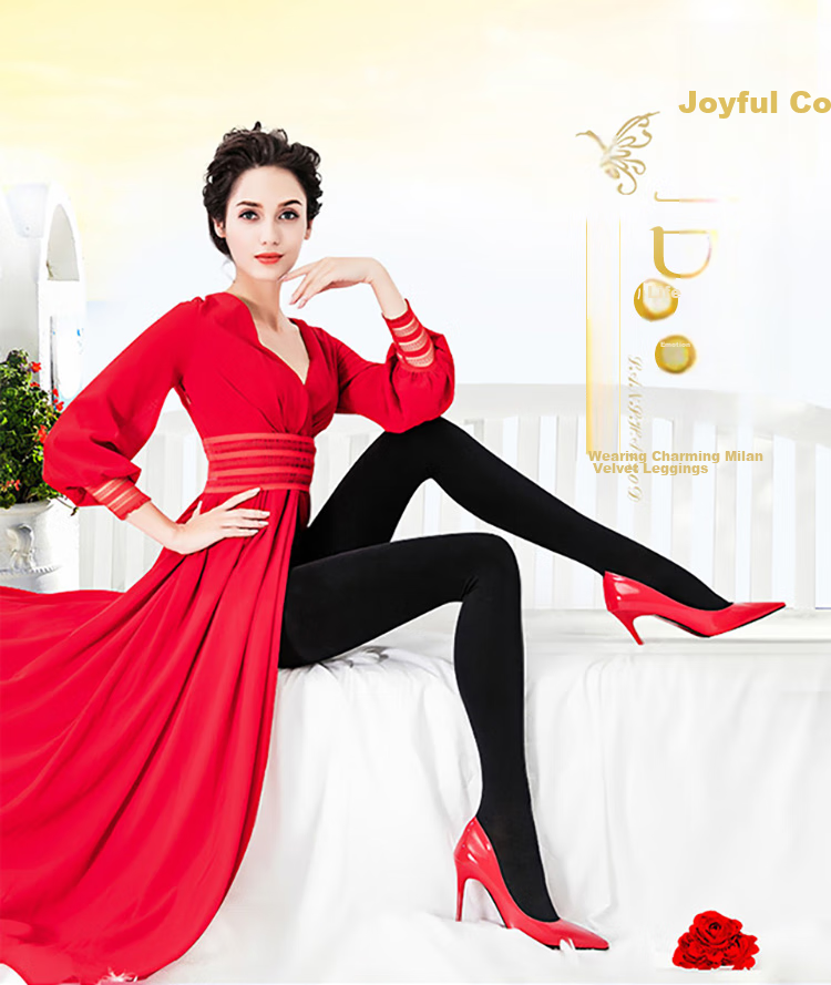 LangSha Women's Leggings for Autumn And Winter, Warm Pants, Black And Flesh Color, Fleece-Lined Thick Base Layer Socks, Black Pants 1 Pair, 300g Suitable for -5~15°C 1