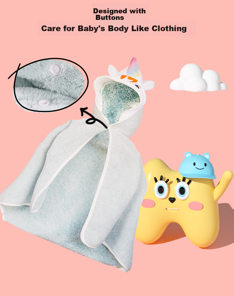 Maigemeng Baby Bath Towel, Pure Cotton Gauze, 6-Layer Class A Antibacterial, Soft And Absorbent Children's Towel, Quick-Drying Bathrobe for Bathing 7