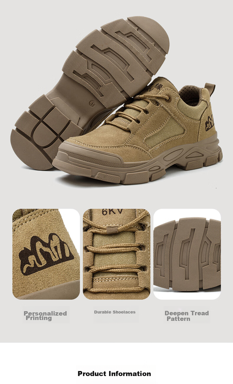 LAOGUANJIA Men's Safety Shoes, Summer Breathable Comfortable Wear-Resistant, Electrical Insulation Non-Slip Work Functional Shoes 390 Size 45 10