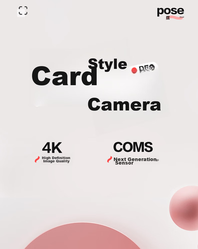 BENJIE Digital Camera, CCD Student Point-And Camera with Image Stabilization, COMS High-Definition Mini Entry-Level Camera, Quick Direct Transfer, 2.4-Inch IPS Screen, 32GB White 3