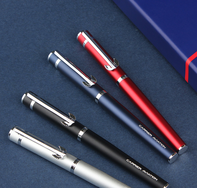 HERO Ballpoint Pen Gift Box H605D Carrier Pilot Series Notebook Ballpoint Pen Signature Pen Gift Box Blue 13