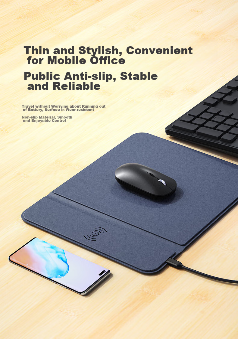 DM Daimai Large Mouse Pad 900*400, Computer Office Leather Desk Mat, Waterproof Leather Tablecloth, Desk Pad for Writing And Gaming Keyboard, MP005 6