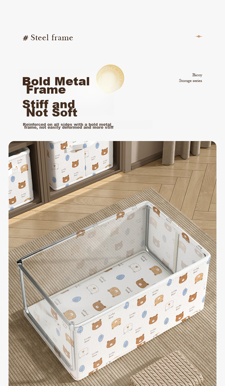 Baicaoyuan Storage Box, Clothes And Pants Organizer, Fabric Storage Basket for Underwear Cabinet, Foldable Multi-Layer Sorting Divider, Heightened 3