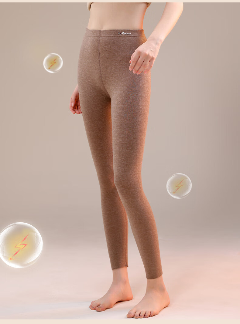 MiiOW Authentic Cashmere Thermal Pants Women's Silk Heating Thickened Autumn Winter Cotton Wool Leggings 5