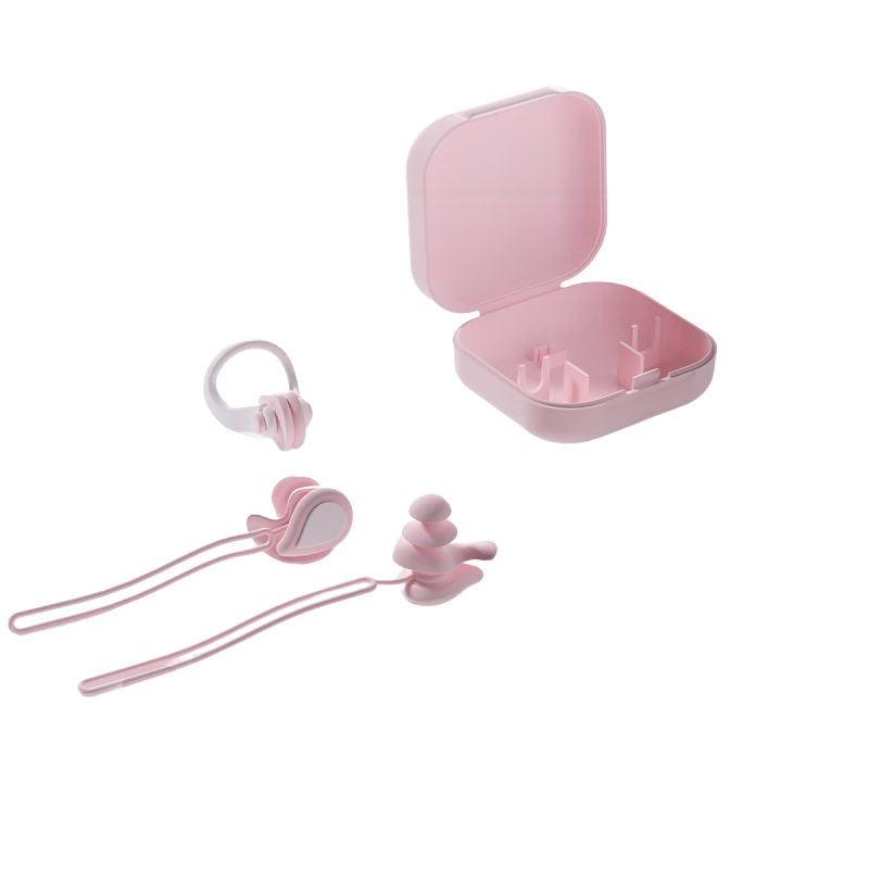 ERKE Nose Clip And Earplugs Set, Professional Swimming Waterproof Silicone Earplugs, Anti-Choking Water Nose Clip, Swimming Equipment
