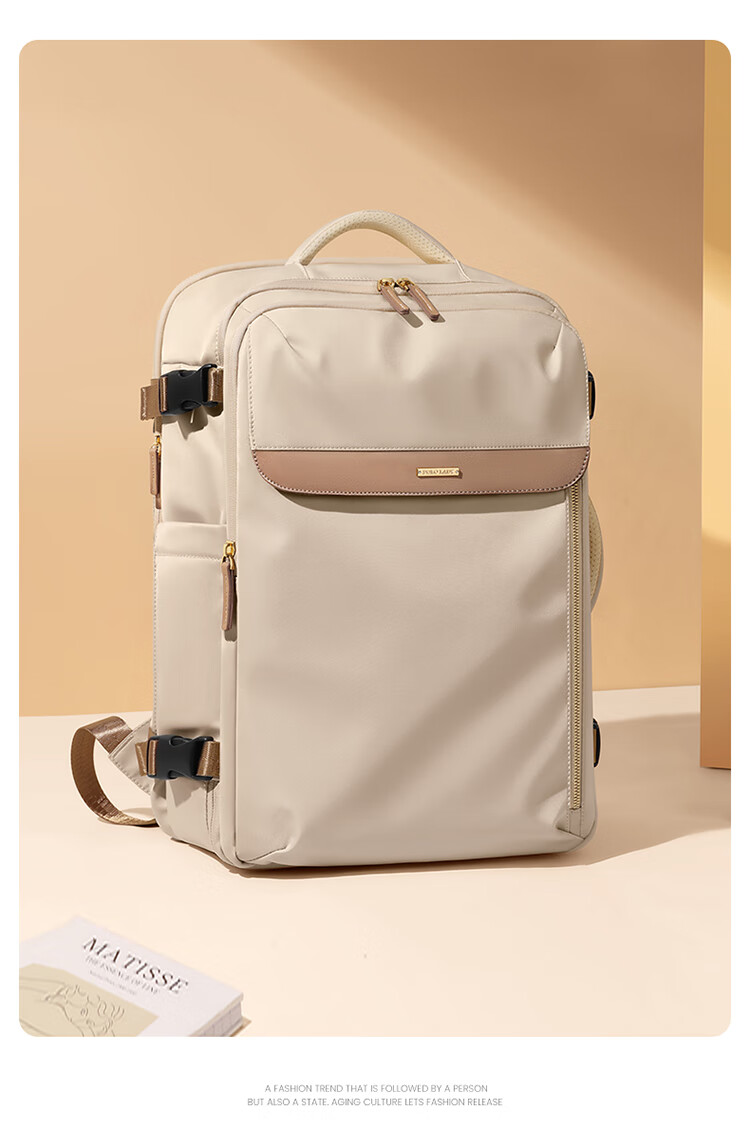POLO Backpack for Women, Travel Luggage, Large Capacity Suitcase, 17.3-Inch Laptop Bag, Business Trip Travel Bag, Carry-On Approved 19