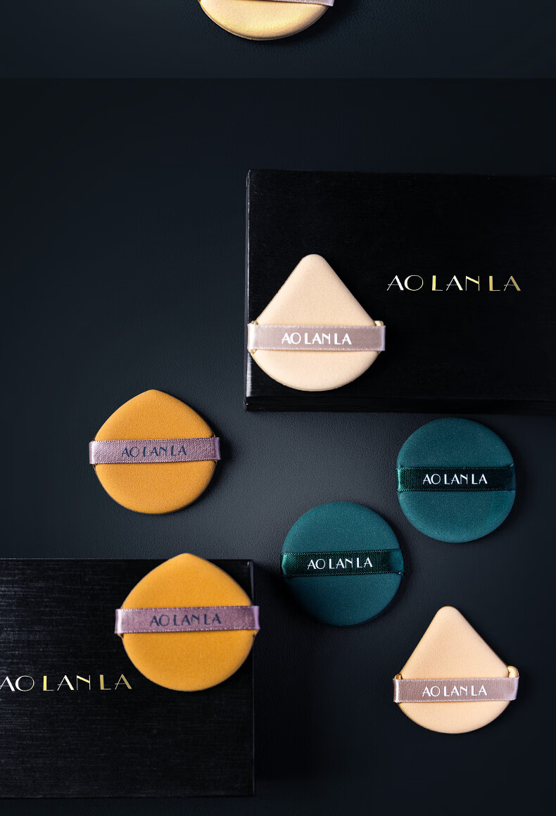 AOLANLA Beauty Sponge Set of 3, Dual-Use for Dry And Wet, Sponge Makeup Pads, Air Cushion Powder Puff, Individually Packaged with Sponge Holder 13