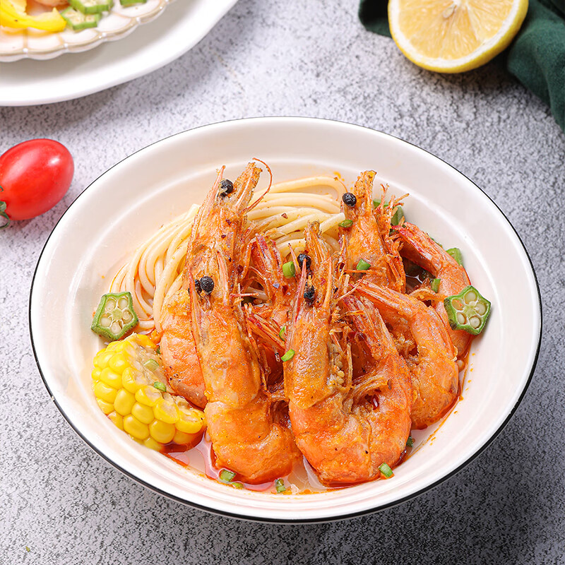 环球水产鲜冻白虾（大号） 去冰净重4斤 80-100只 海鲜烧烤 家庭 聚餐送礼