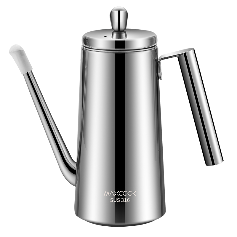 MAXCOOK Oil Dispenser, 316 Stainless Steel Oil Bottle, Seasoning Container with Large Capacity, Wide-Mouth with Strainer, 1000ml MCPJ2881