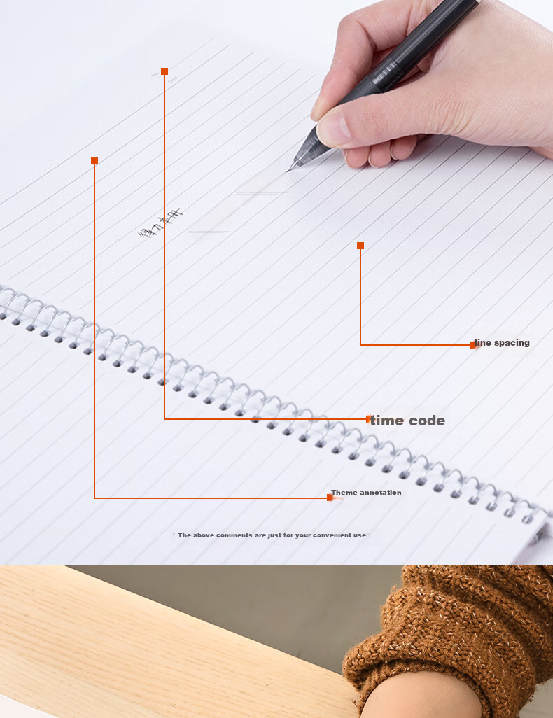 Deli 6 B5/80-Sheet Spiral-Bound Soft Cover Notebooks, Memo Pads, And Journals 7694-6 9