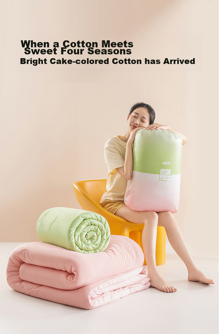 JD Original Cotton Comforter Set, Xinjiang First-Grade Cotton, Two-In Quilt for Winter, Approximately 6 Jin (3 Kg), 1.5x2m 5
