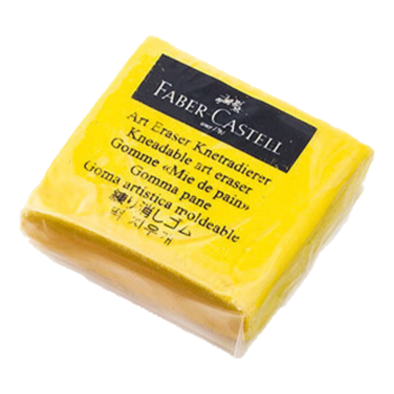 Faber-Castell Modeling Clay for Sketching And Drawing Art, Soft Modeling Putty Eraser - Yellow