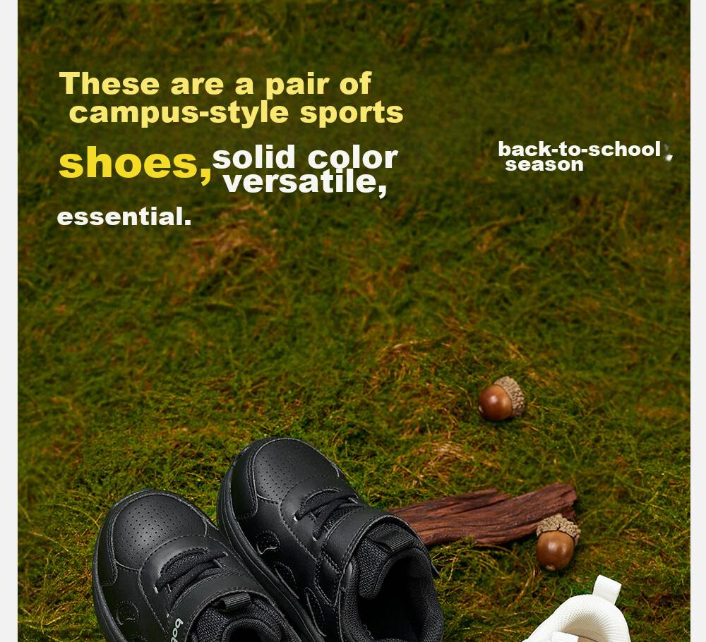 BOBDOG Children's Shoes, Toddler Walking Shoes for Boys And Girls, Spring And Autumn Versatile School White Shoes, Sneakers, Academy White, Size 24 1