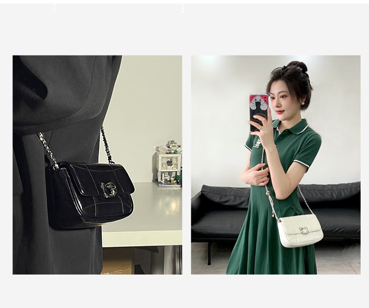 Mood New Versatile Chain Crossbody Bag, Light Luxury Niche High-End Exquisite Commuter Underarm Bag, Birthday Gift for Wome 12