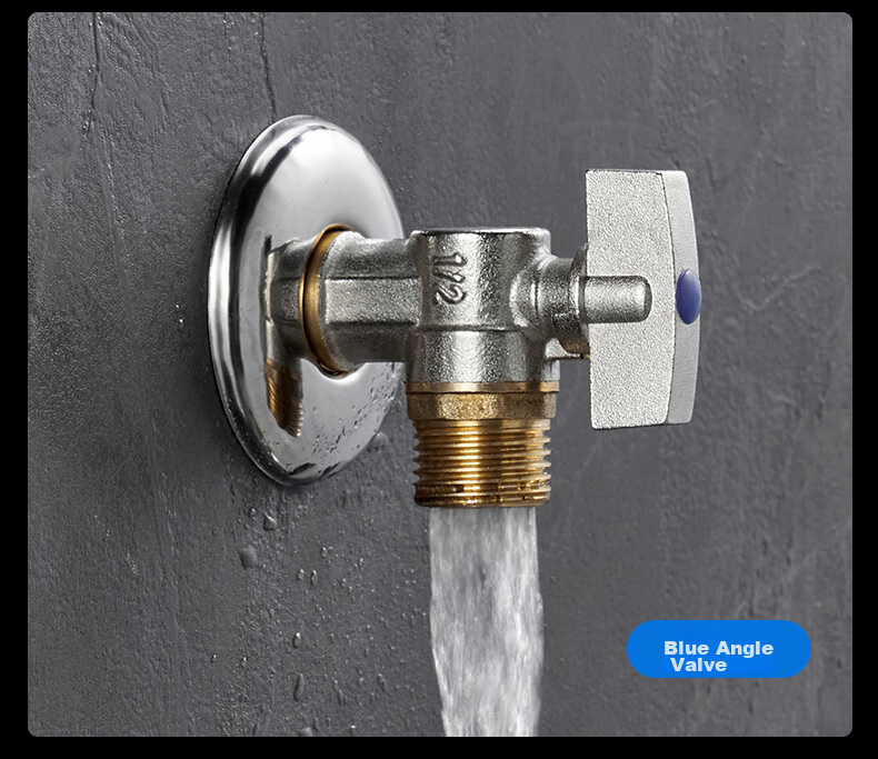 LTJ Brass Angle Valve, High Flow Rate, 1/2 Inch U8E 20