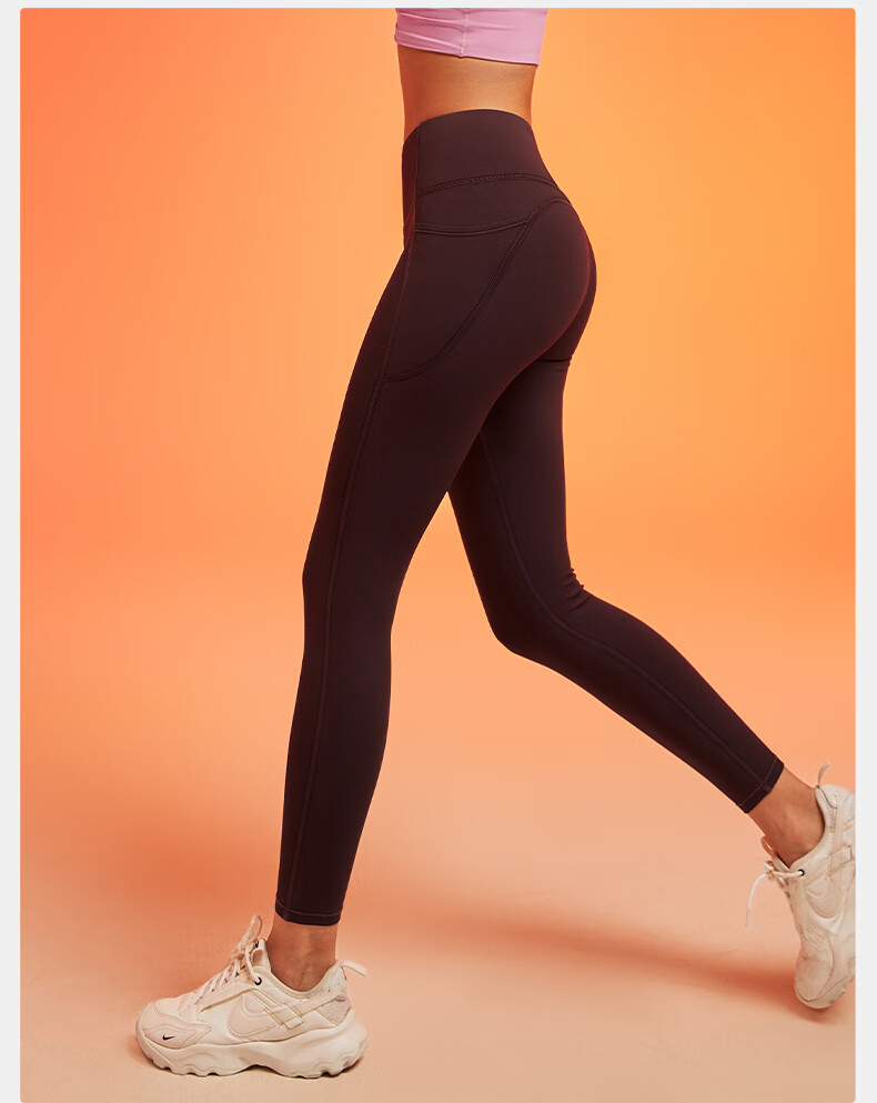 VFU Meow Velvet High-Waist Butt-Lifting Yoga Pants Women Autumn Winter Fleece-Lined Warm Fitness Leggings Walnut XL 5
