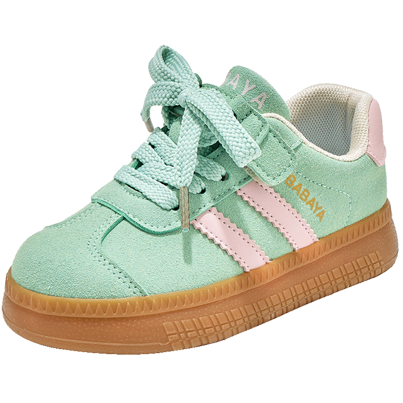 Babaya Children's Sneakers, New Versatile Style, Parent-Child Shoes, Boys And Girls Footwear, Spring Season for Older Children, Dexun Shoes, Mint Green, Size 40