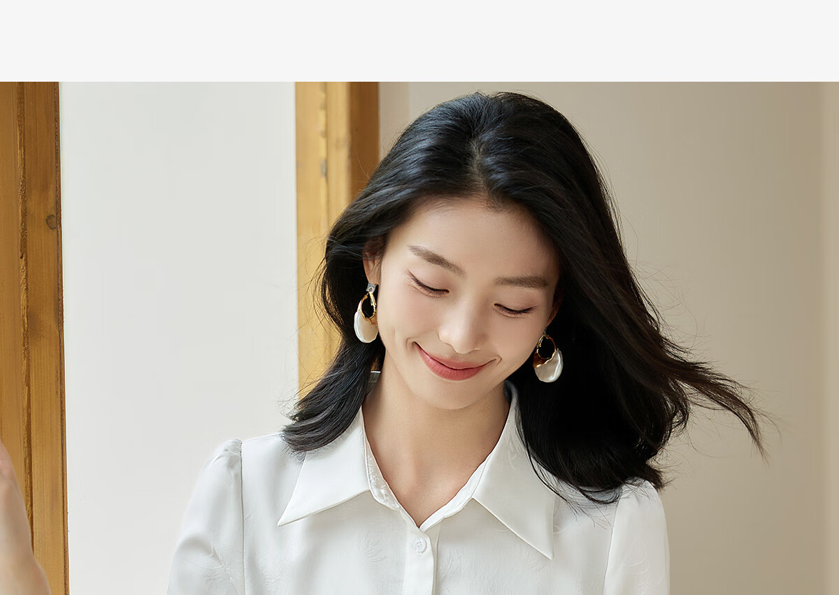 Chushen Spring And Autumn Long-Sleeve Shirt for Women, Textured Pattern Design, New Chinese-Style Elegant Office Blouse Top S143C2045 2