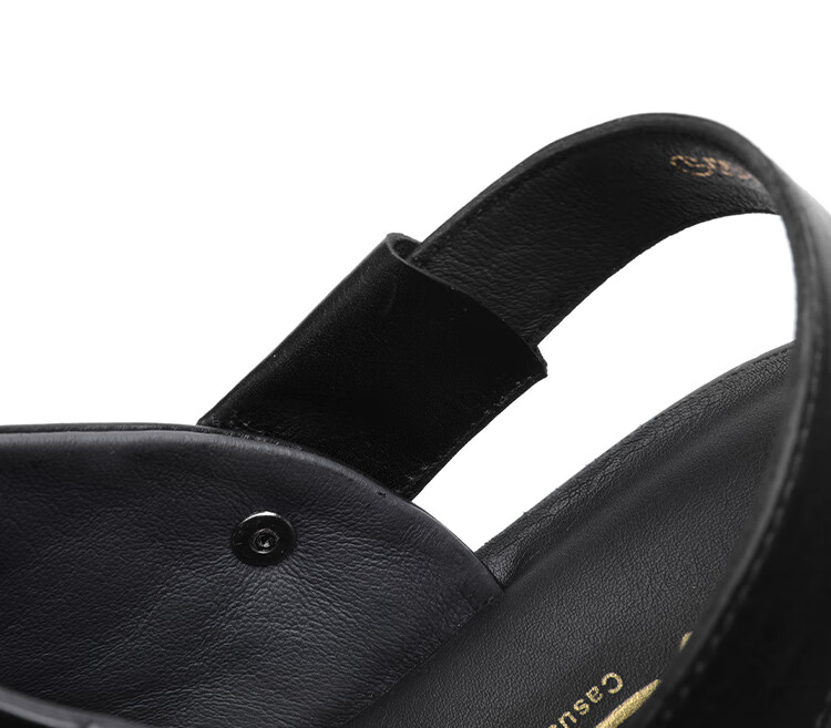Goldlion Men's Sandals, Lightweight Business Casual Shoes, Comfortable And Durable Beach Shoes, G596320230AAF, Black, Size 41 13