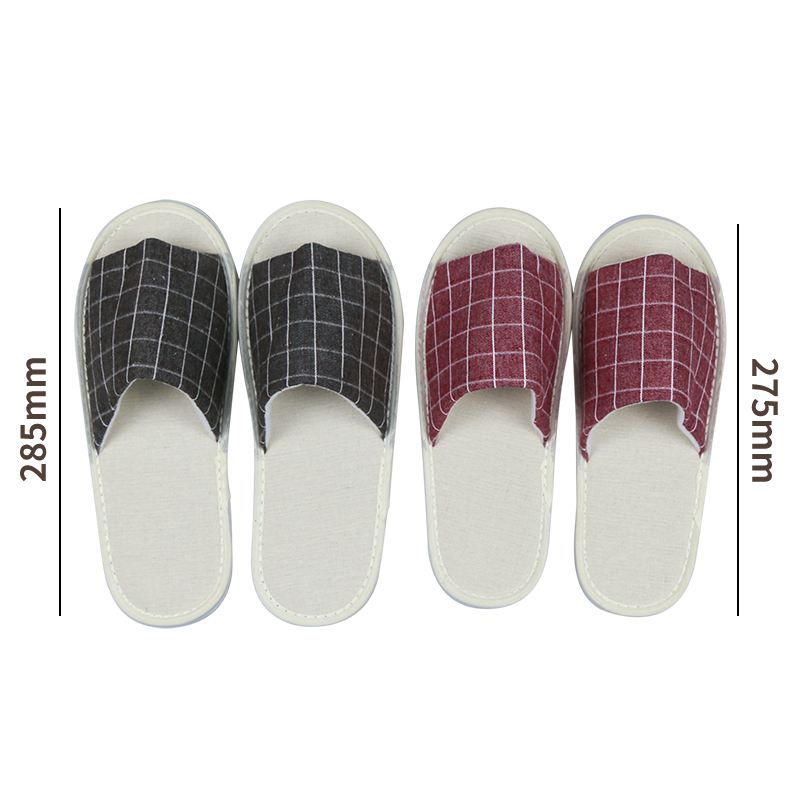 Banzheni Disposable Slippers for Guests, Floor Slippers, Unisex Travel Business Hotel Beauty Salon Non-Slip Linen Cotton Slippers, Mixed Colors, 6 Pairs 1