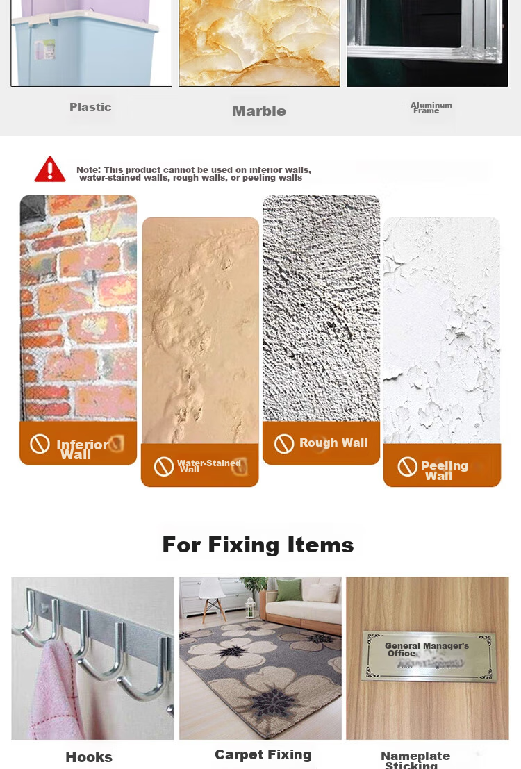 3M Double-Sided Tape VHB™ Strong, Traceless, Heat-Resistant ETC Adhesive 4910 Transparent Heavy-Duty Model Diameter 50mm 5 Pieces 6