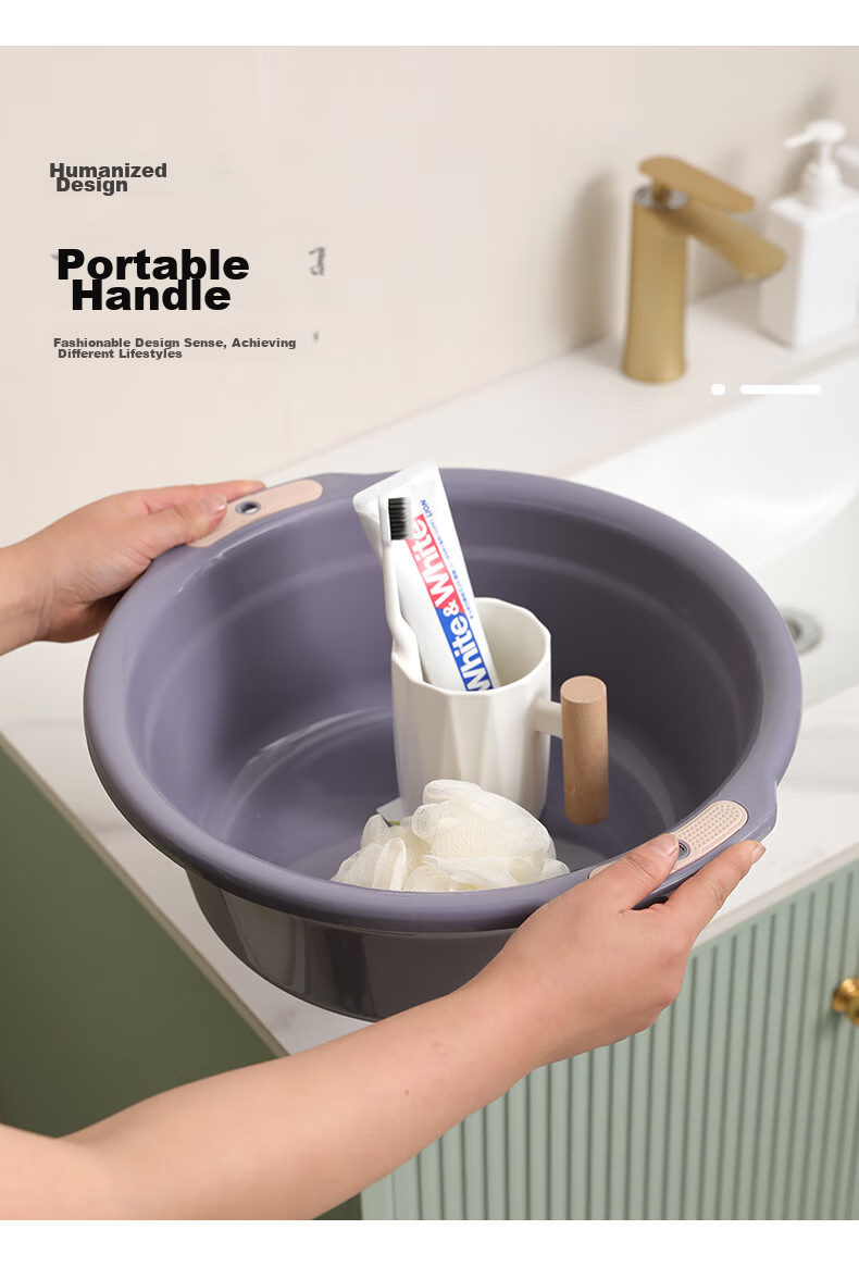 Bendi Foot Soaking Bucket, Heightened 23CM with Handle, Portable Foot Bath Tub for Home Use, Health-Preserving, No Installation Required, Convenient Massage Basi 5