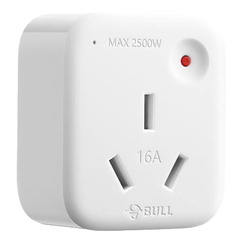 BULL Air Conditioner Socket 10A to 16A Conversion Plug/power Adapter, 1-Port Wireless 10A to 16A Plug, Overpower And Overload Protection GN-901T