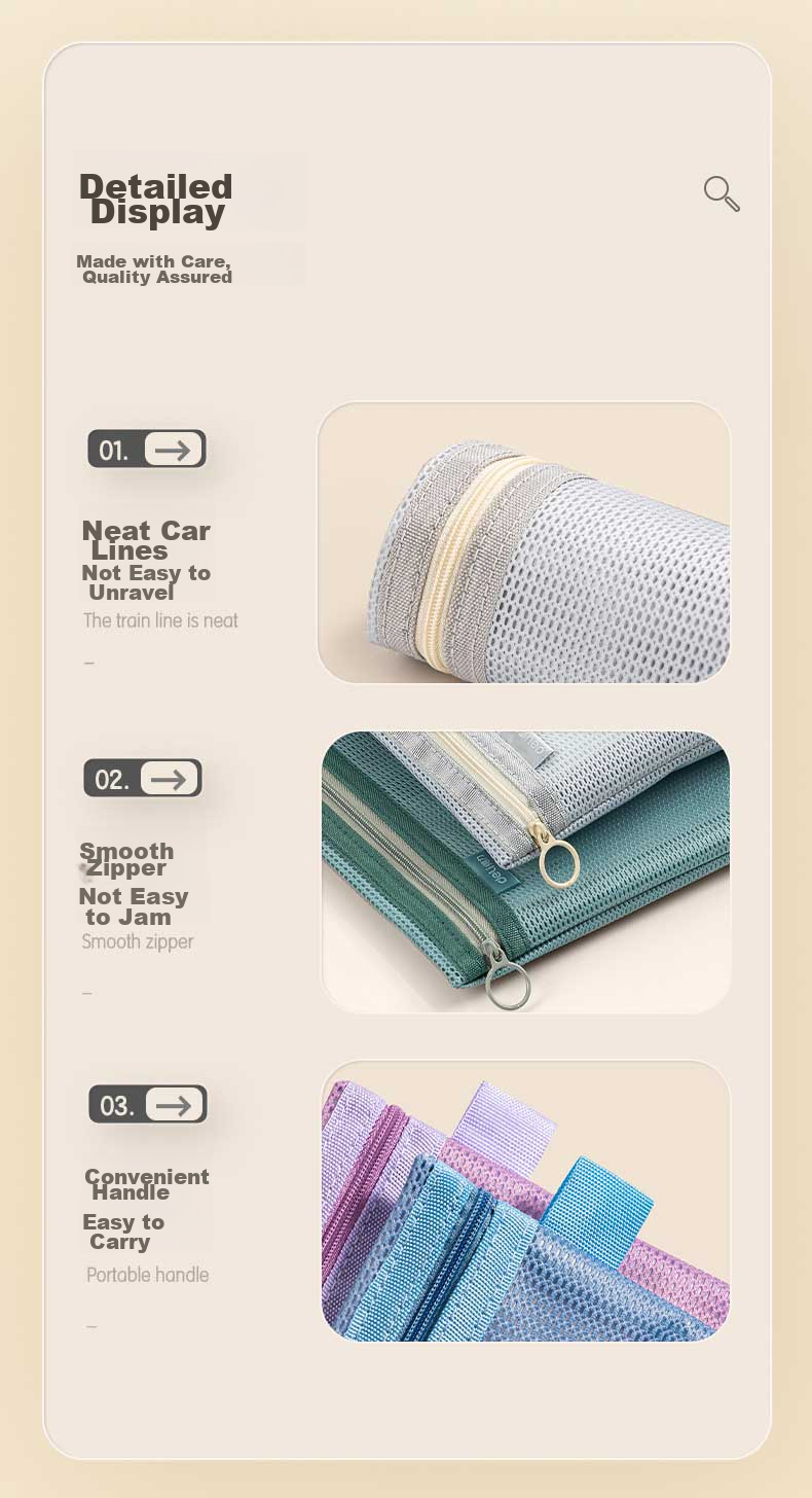 Deli A5 Zipper Document Bag, Subject-Specific Duolong Subject Bag, Handled Student Classification Storage, Homework Materials Exam Paper Stationery Bag, Single Mixed Color 9