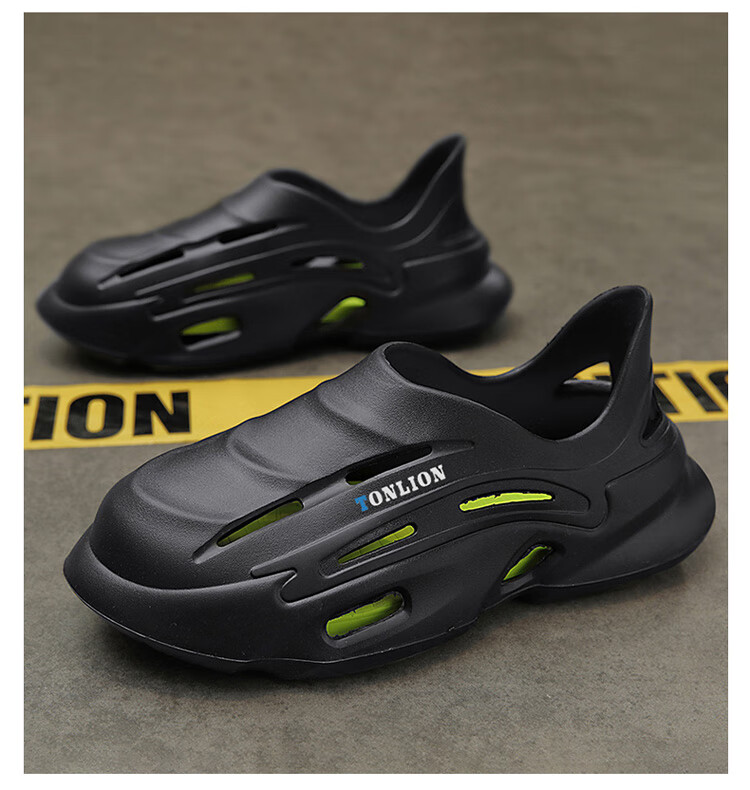 TonLion Men's Sandals, Summer 2026 Breathable Hole Shoes, Men's Outdoor Sports Beach Sandals And Slippers 8