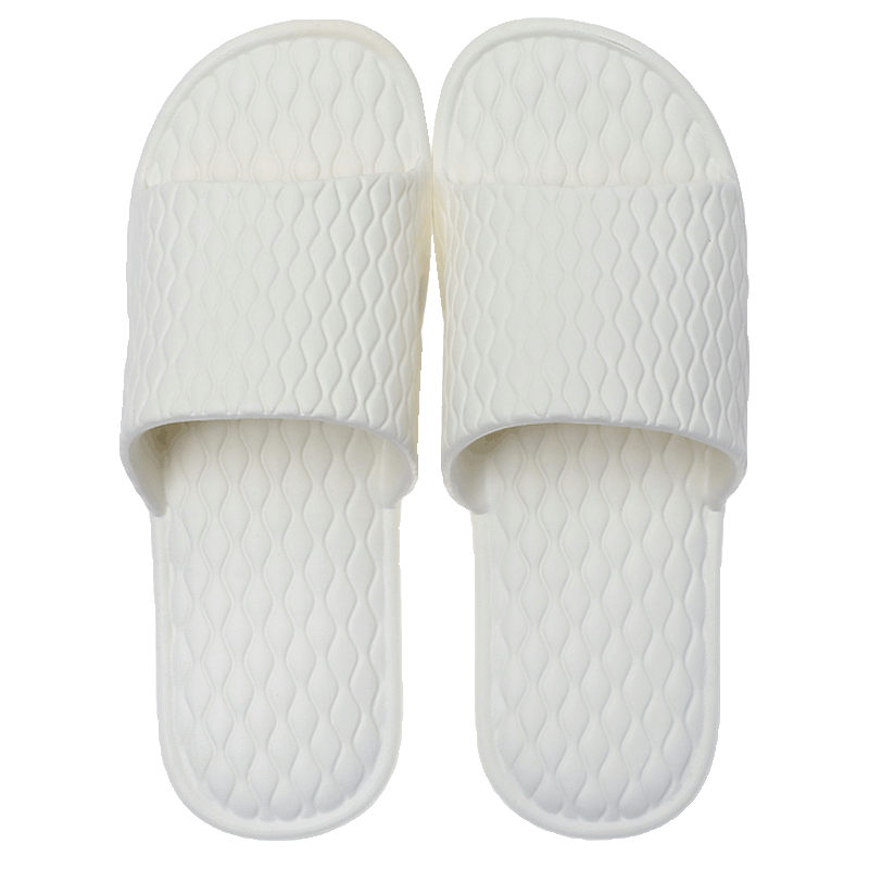 GUOLUOFEI Slippers for Men, Indoor Non-Slip Shower Bathroom Floor Flat Sole Couple Slippers for Women, Purple, Size 38-39
