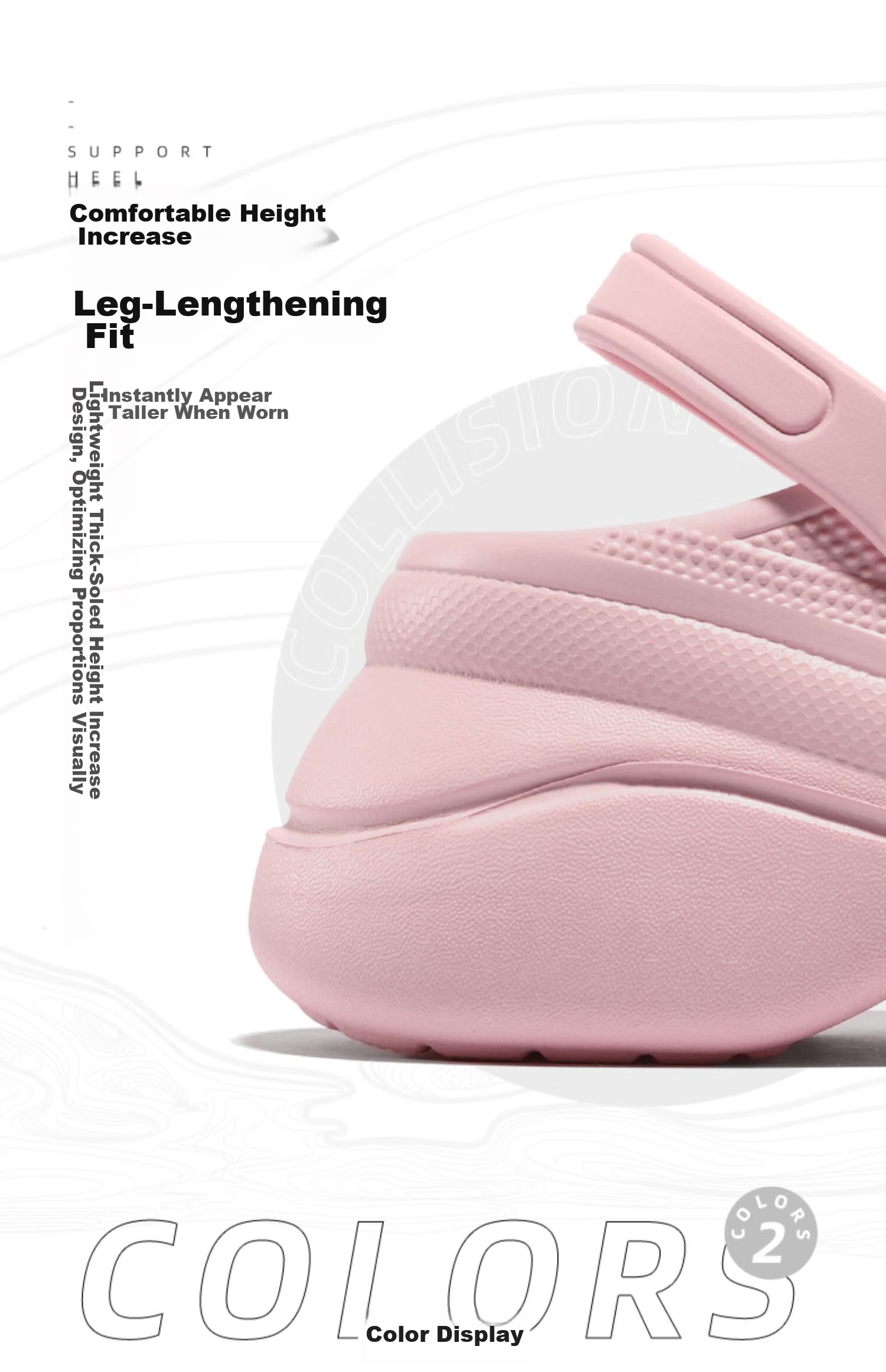 CAMEL Women's Perforated Shoes, New Summer Casual Fashion Outdoor Thick-Soled Non-Slip Closed-Toe Sandals And Slippers for Women, 0632 13