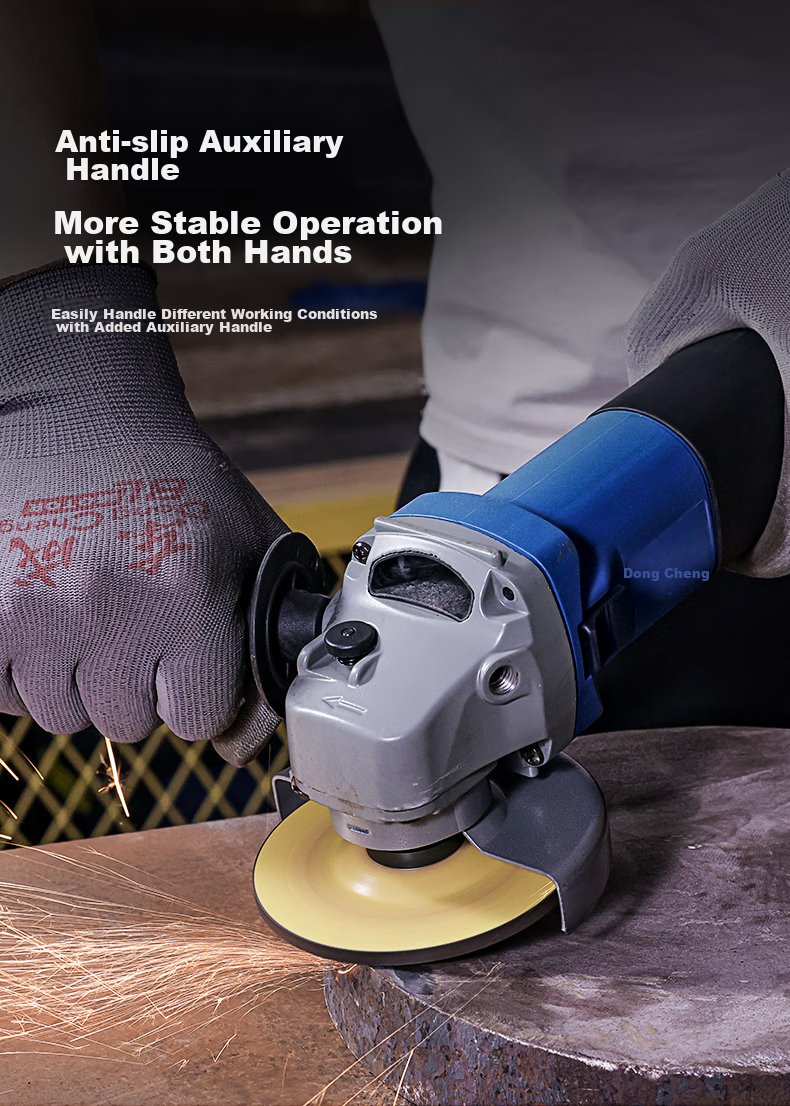 Dongcheng Angle Grinder WSM710-100, Hand Grinder, Polisher, Sander, Cutting Machine, Power Tool 11