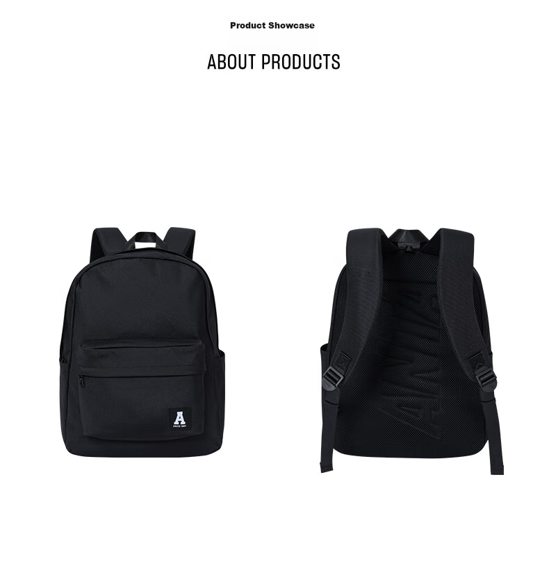 Anta Mochi Backpack Unisex Simple Large Capacity Youth Canvas Hiking Cycling Sports School Bag 42