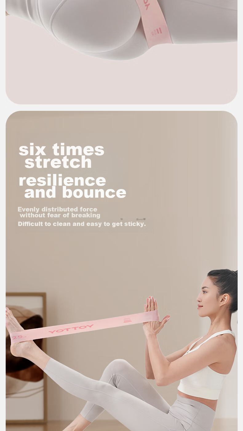Yottoy Yoga Resistance Loop Exercise Band Resistance Band Hip Strength Training Stretching Resistance Band Training Hip Circle 6