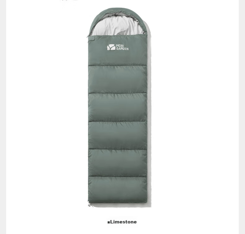 MOBIGARDEN Xiangyun Sleeping Bag 1.0 Outdoor Camping Single Warm Envelope Sleeping Bag NX25662006 Pine Green 22