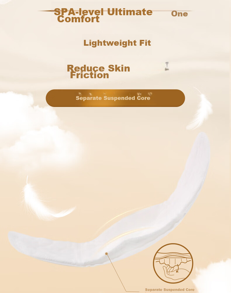 ABC Sishangmian Natural Silk Protein Essence Day And Night Sanitary Napkins Sold by JD Menstrual Pads, 9 Packs, 72 Pieces 5