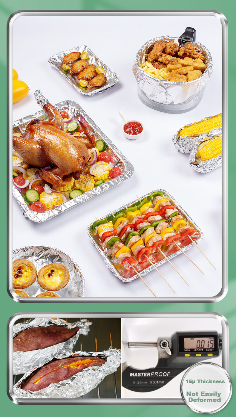 MIAOJIE Aluminum Foil, Large Bowl 20 Meters, Tin Foil, Suitable for Barbecue Oven And Air Fryer 5