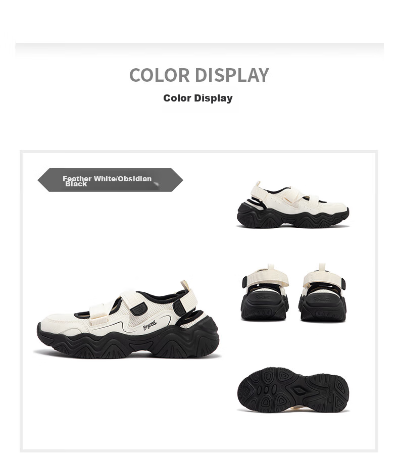 361° Women's Sports Shoes, Mengzua Spring And Summer Season, Velcro Retro Thick-Soled Mary Jane Sandals for Women, 682426707-4 33