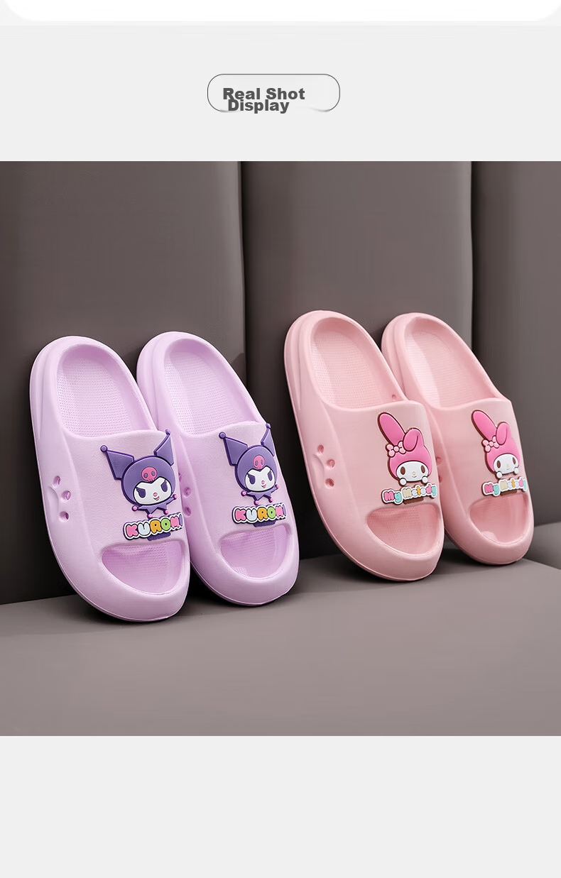 GUOLUOFEI Children's Slippers Summer Baby Bath Sandals for Boys And Girls Blue Cinnamoroll Design 180mm Length with 18cm Inner Measurement 8