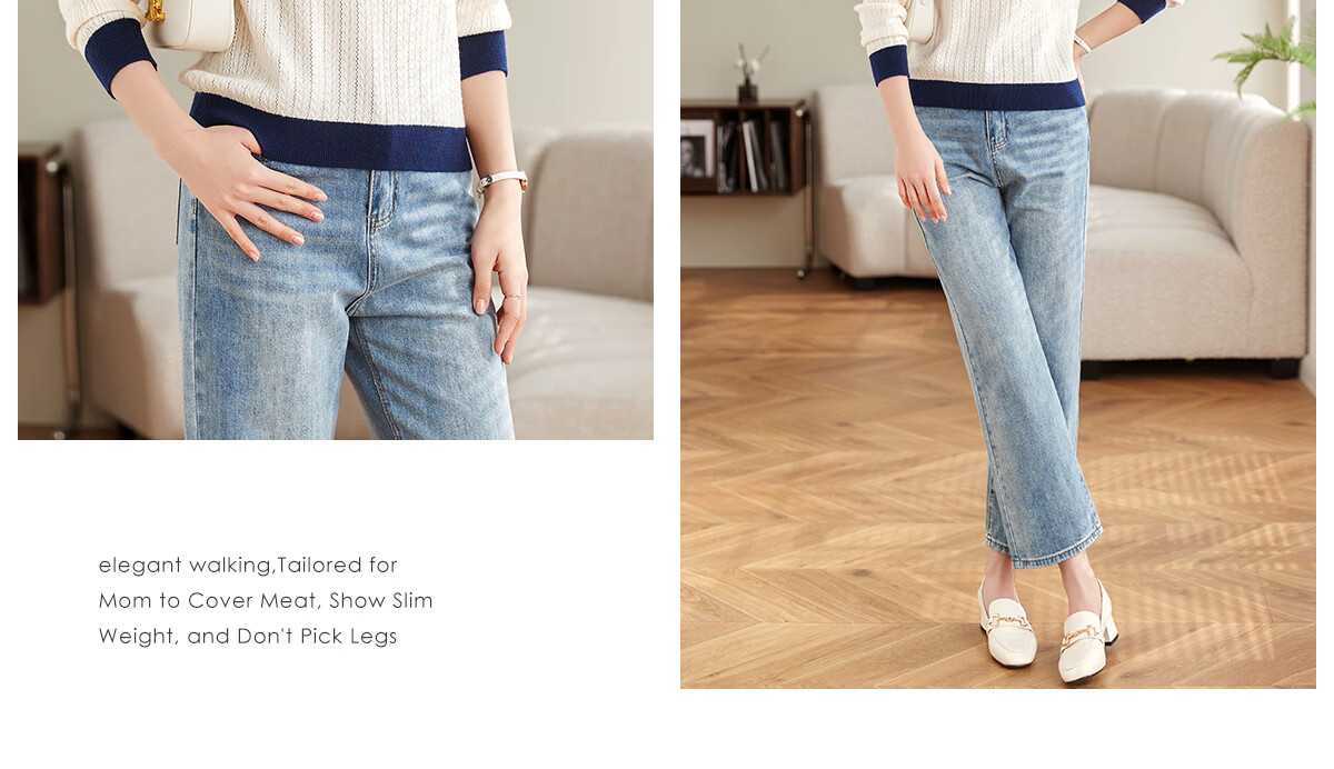 She Enjoy Women's Knitwear Round Neck Thin Sweater Lightweight Knit Top Spring Autumn Versatile Color-Block Collar T53Z155 13