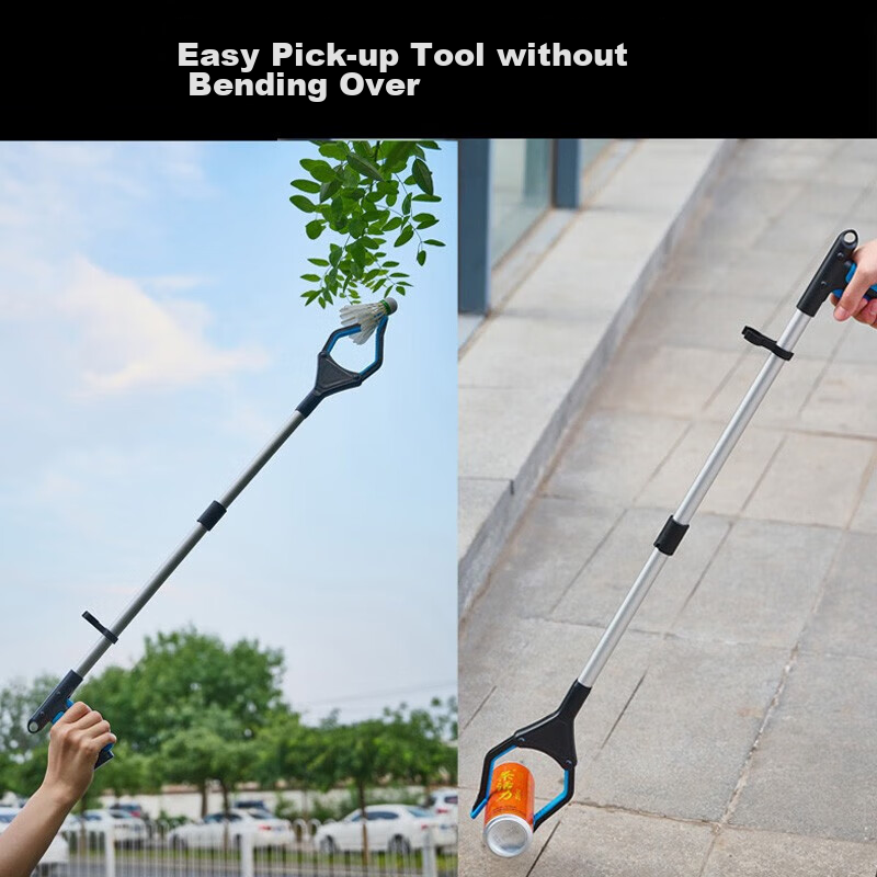 Sitoo Trash Picker, Sanitation Garbage Grabber, Foldable Magnetic Trash Collector, Extended Handle Non-Slip Garbage Picker