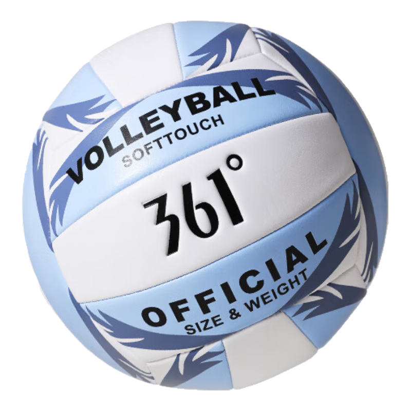 361° Volleyball Size 5 for Students' Middle School Entrance Exam Training, Elementary And High School Competition, Physical Education Test, Adults And Children's Soft Volleyball, Sky Blue