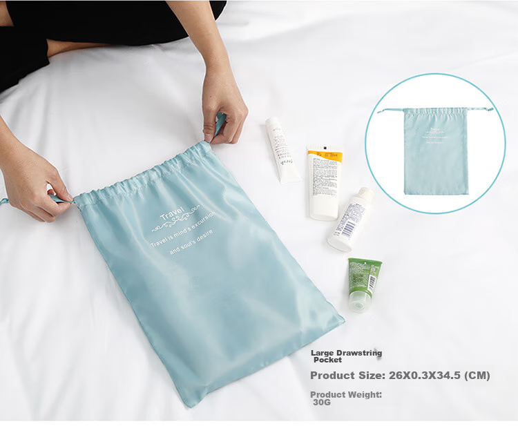 BUBM Travel Storage Bag, Luggage Organizer, Clothes Sorting Pouch, Tourist Clothing Storage, Drawstring Shoe And Underwear Bag, Eight-Piece Set 16
