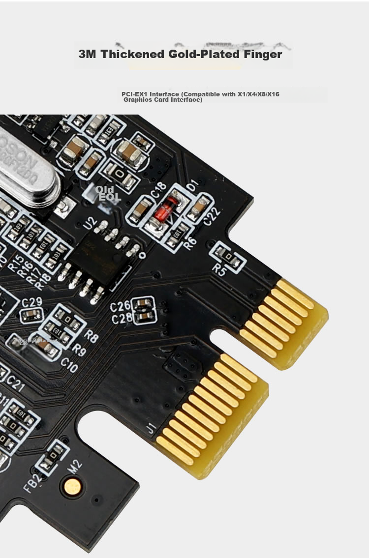 MOGE Desktop Computer Built-In PCI-E Adaptive Gigabit Ethernet Port with USB3.0 Ethernet Expansion Card, Gigabit Network Port USB3.0 Adapter Card MC2046 6