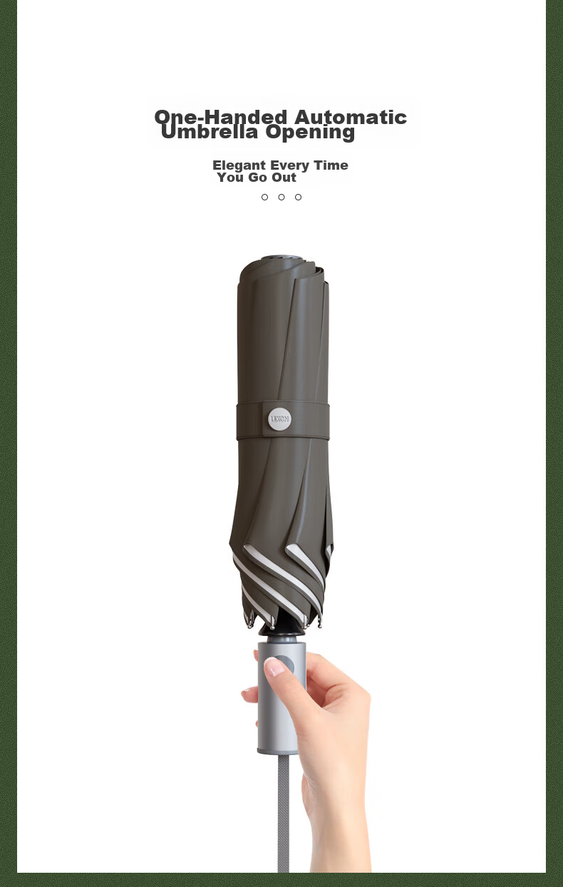 LEXON Automatic Umbrella for Men And Women, Foldable Sun And Rain Umbrella, Customizable Parasol 5