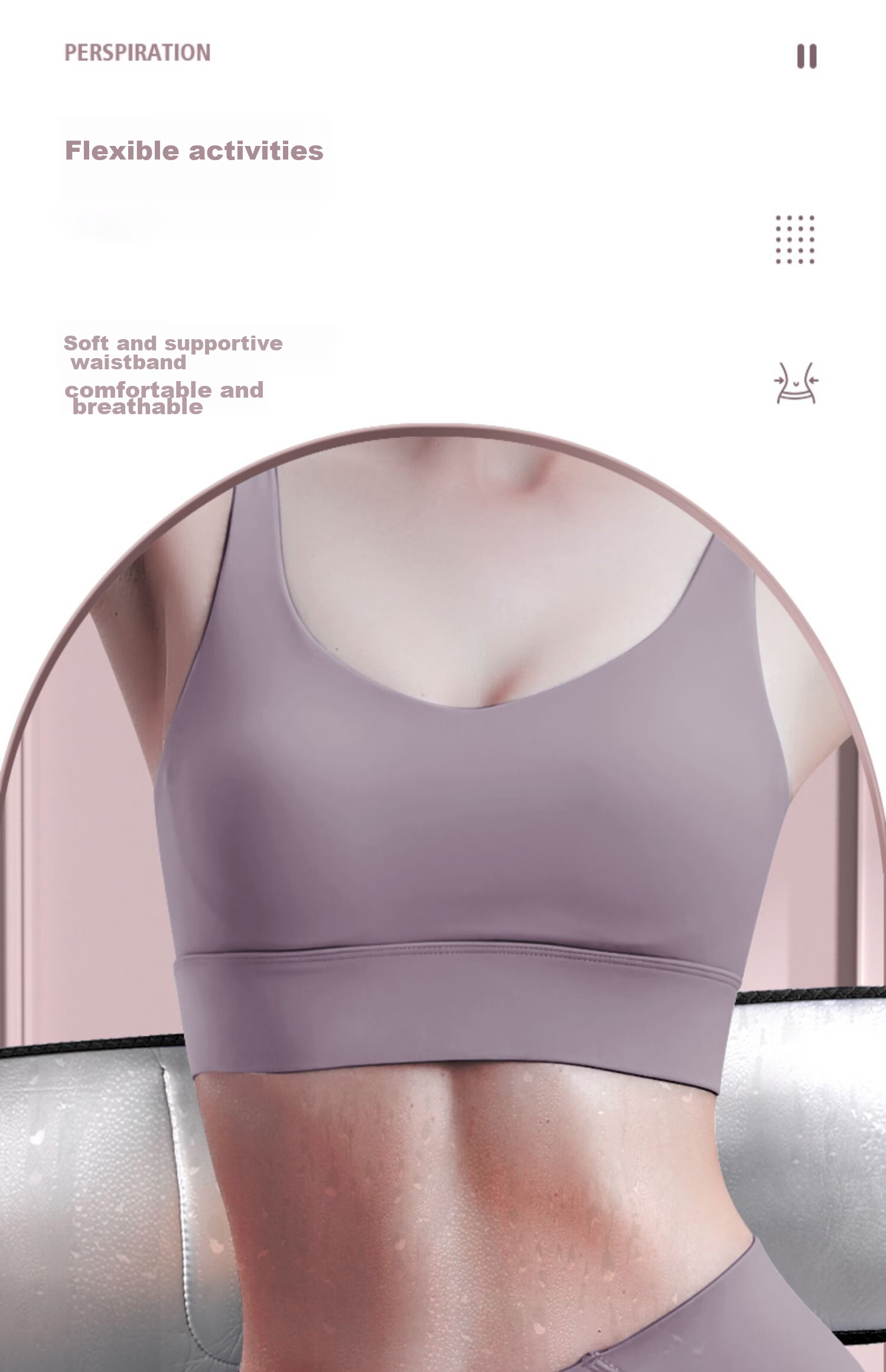 LAC Sports Waist Support Belt, Sweat-Inducing Fitness Deep Squat Waist Protection, Fat-Burning Weight Loss Running Abdominal And Belly Slimming Body Shaping for Wome 3