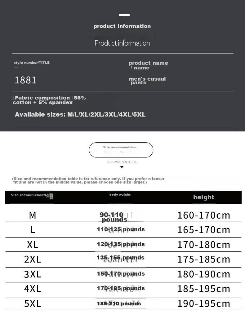 JEEP SPIRIT Men's Sports Pants, Spring And Autumn Casual Trousers, Versatile Loose Straight-Leg Pants, Black Straight-Leg, XL 7