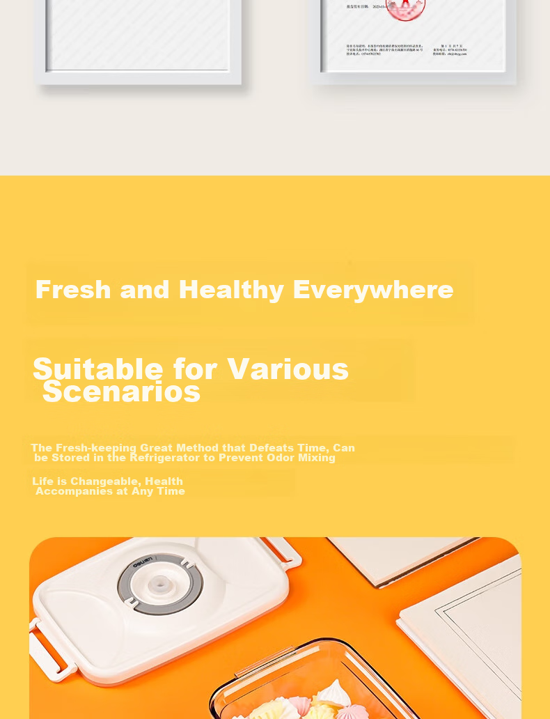 Deli Vacuum Sealing Machine, Food Preservation Packaging Machine for Home And Commercial Use, with Matching Food Vacuum Sealing Bags, Safe Food-Grade Material, 15*20CM/50 Pieces, Upgraded Version 14916 13