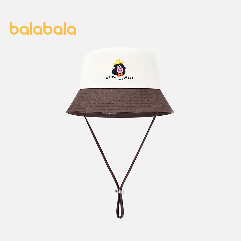 Balabala Kids Hat Boys Girls Bucket Hat UV Protection Cartoon Pattern Colorblock Comfortable Cute Outdoor 208925160206