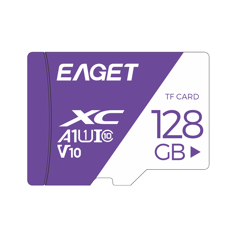 EAGET 128GB TF (MicroSD) Memory Card A1 U3 V30 C10 Dash Cam & Compatible with Xiaomi Surveillance Camera Memory Card, High-Speed And Durable